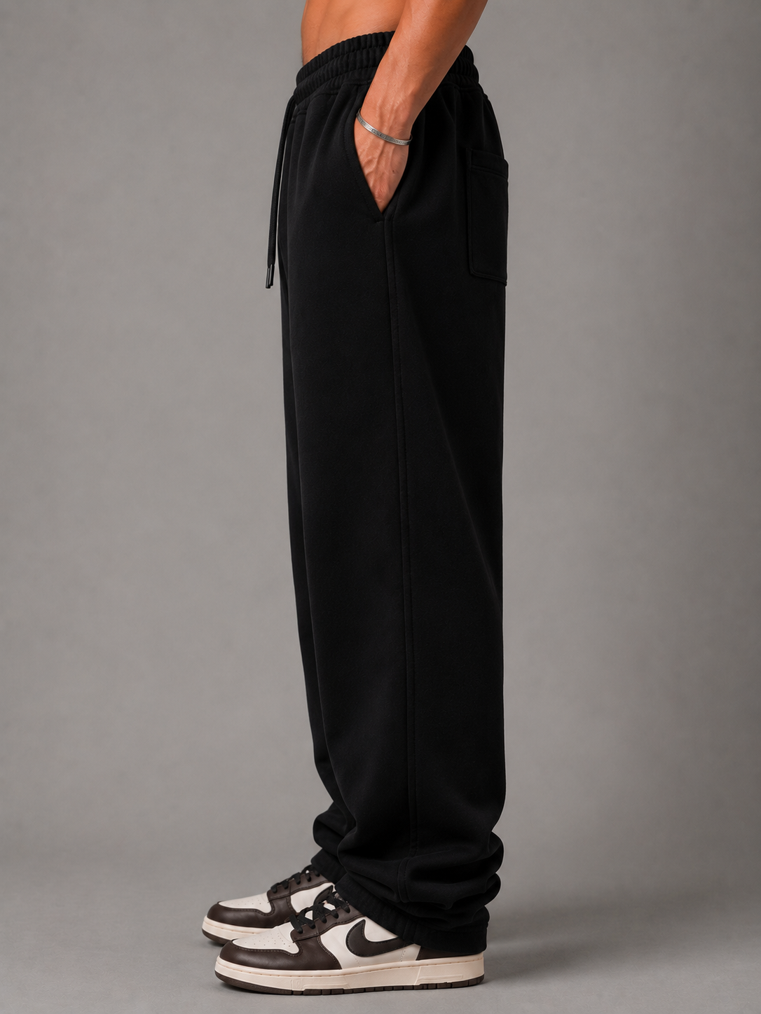 Orgin Wide Leg Sweatpants – Black