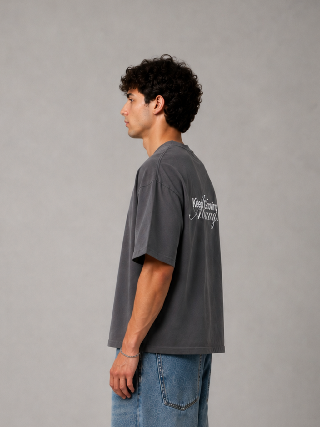 Orgin “Keep Growing”Grey T-Shirt
