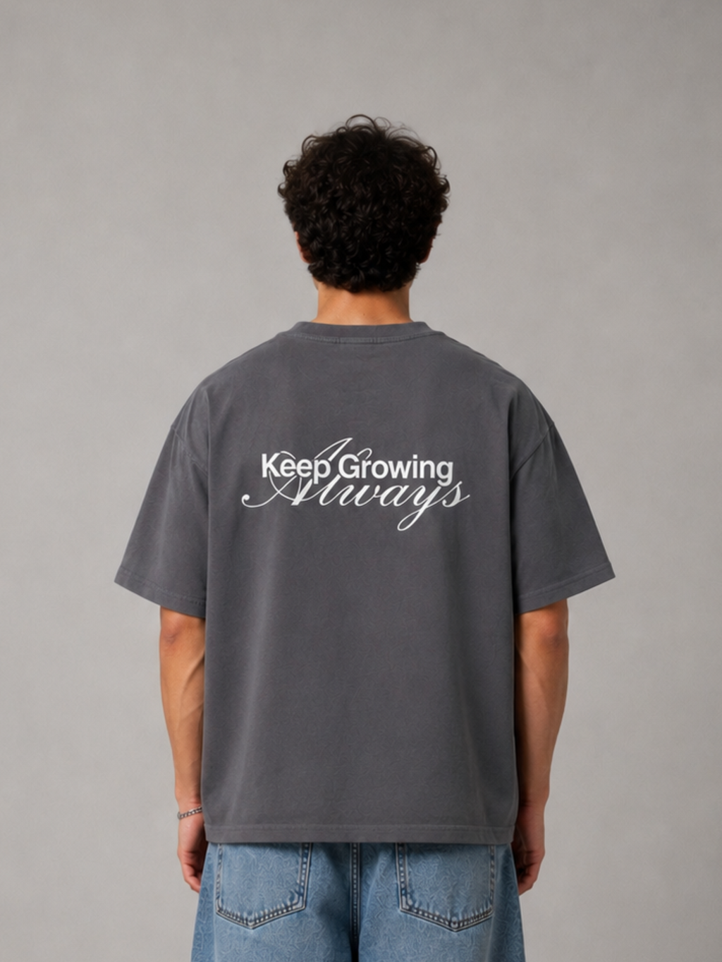 Orgin “Keep Growing”Grey T-Shirt